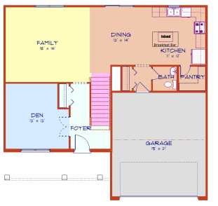 The Smithport - Main Floor Plan